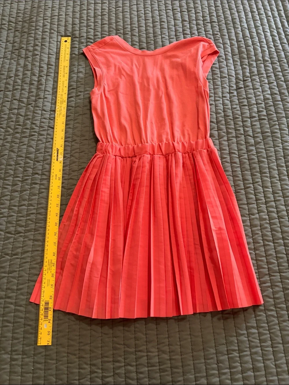 Kate Spade Saturday Coral Pleated Sun Dress